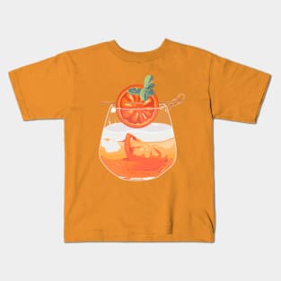 Blood orange gin Kids T-Shirt
